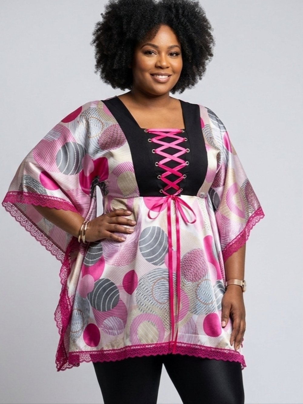 Dare to Wear 3X Satin Kimono Top 20 22 - LAST ONE!!!